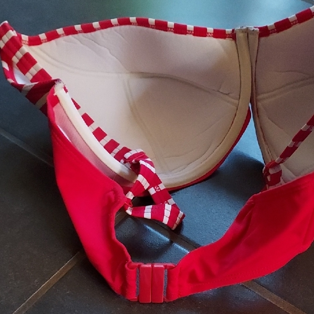 Pink Striped Bikini Set - Picture 4 of 9